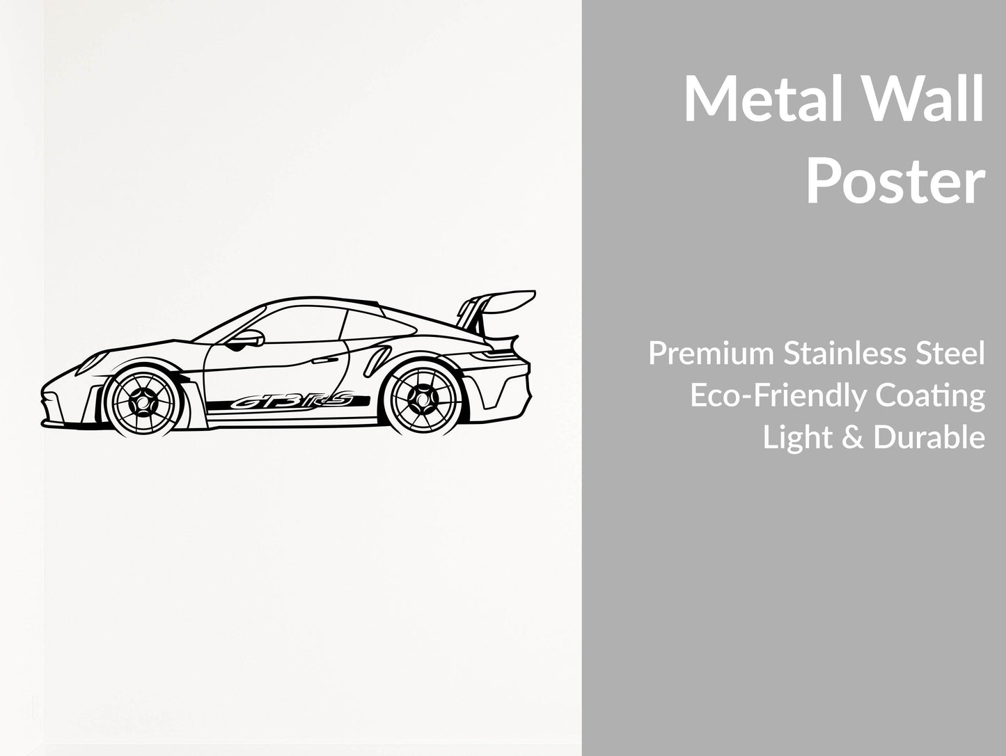 911 GT3 RS - Metal Wall Art - Metal Art