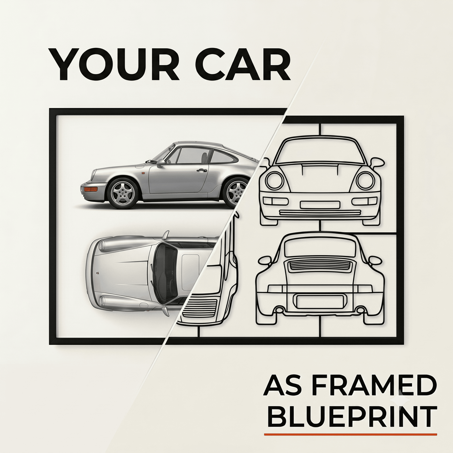 Your Custom Frame Car - Metal Wall Art