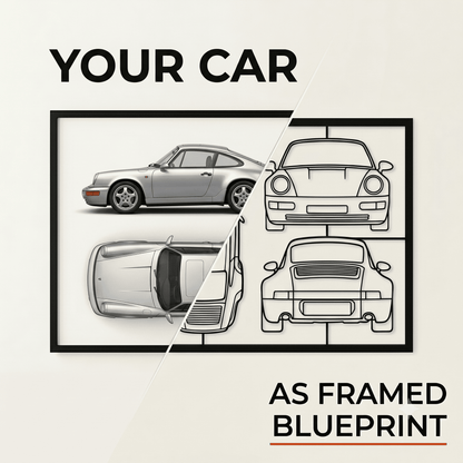 Your Custom Frame Car - Metal Wall Art