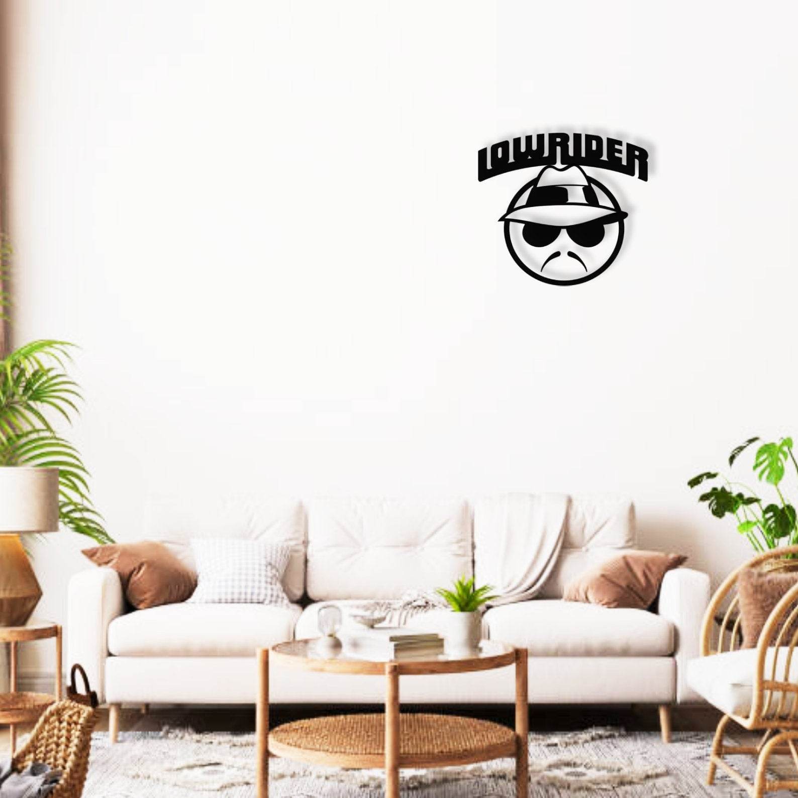 Lowrider Stainless Steel Metal Poster - Metal Art