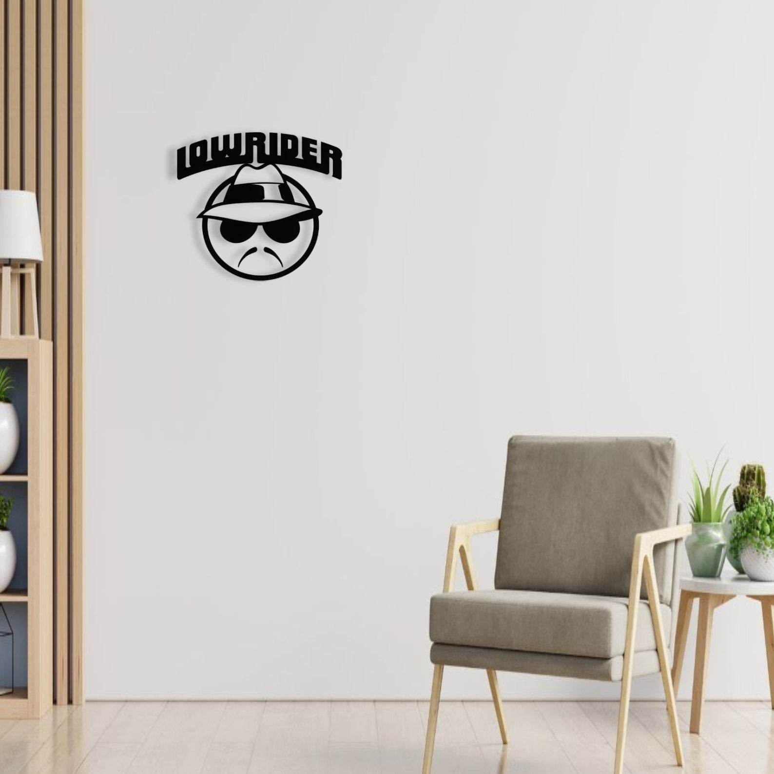 Lowrider Stainless Steel Metal Poster - Metal Art