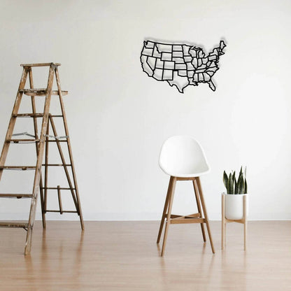USA Metal Wall Poster - Metal Art