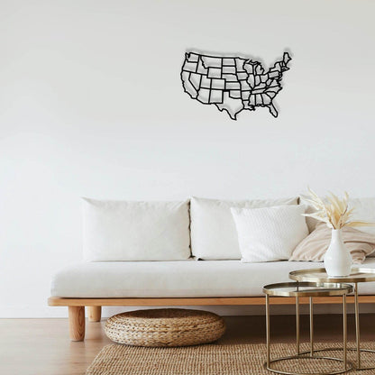 USA Metal Wall Poster - Metal Art