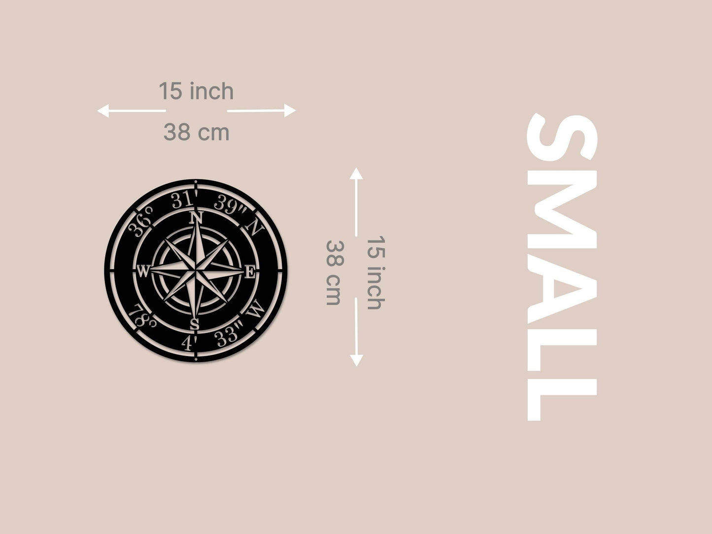 Custom Compass Rose Metal Art - Metal Art