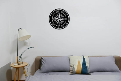 Custom Compass Rose Metal Art - Metal Art