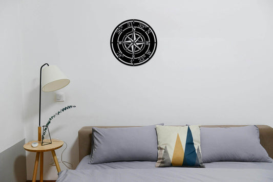 Custom Compass Rose Metal Art - Metal Art