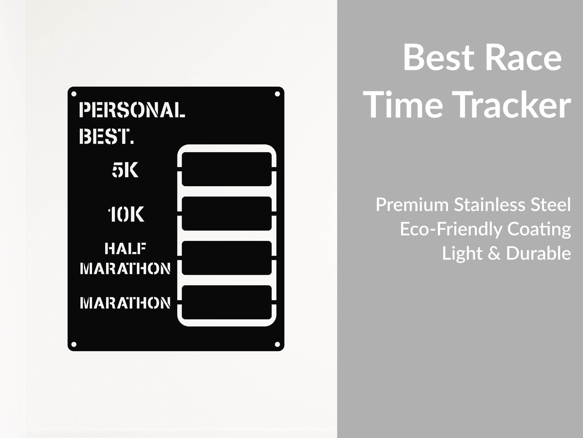 Custom Best Running Tracker - Metal Art