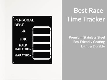 Custom Best Running Tracker - Metal Art