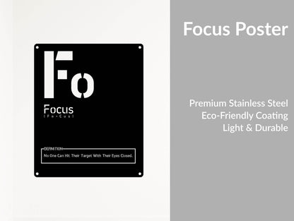 Focus Definition Wall Sign - Metal Art