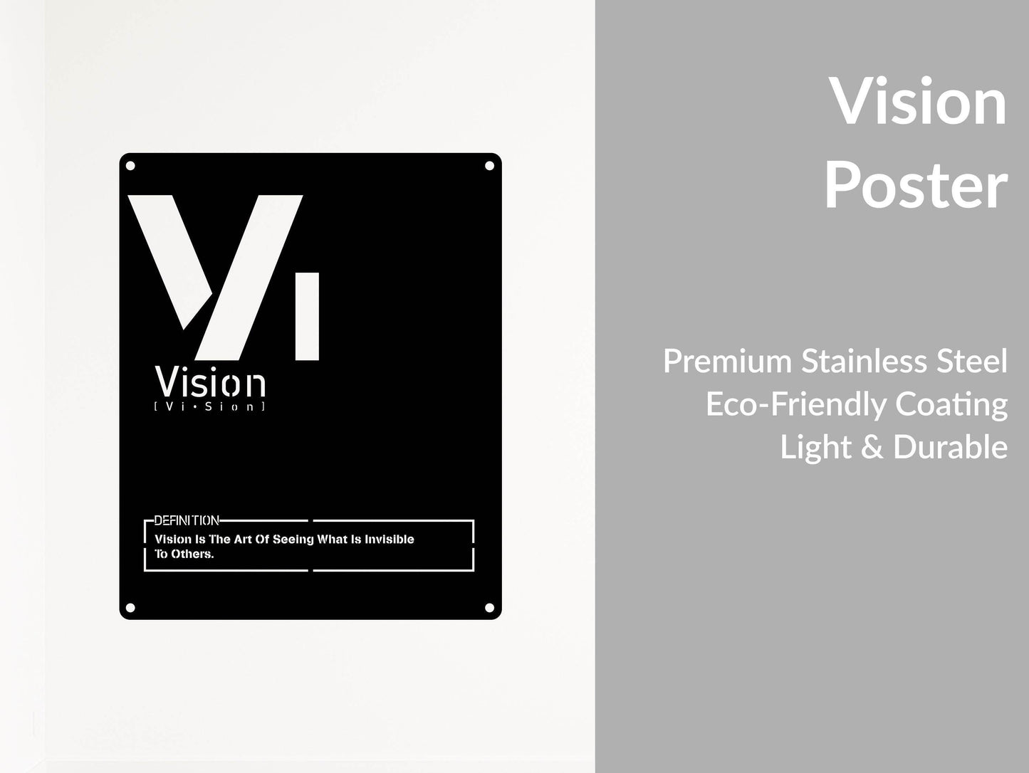 Vision Metal Wall Sign - Metal Art