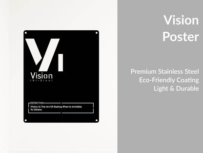 Vision Metal Wall Sign - Metal Art