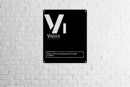 Vision Metal Wall Sign - Metal Art