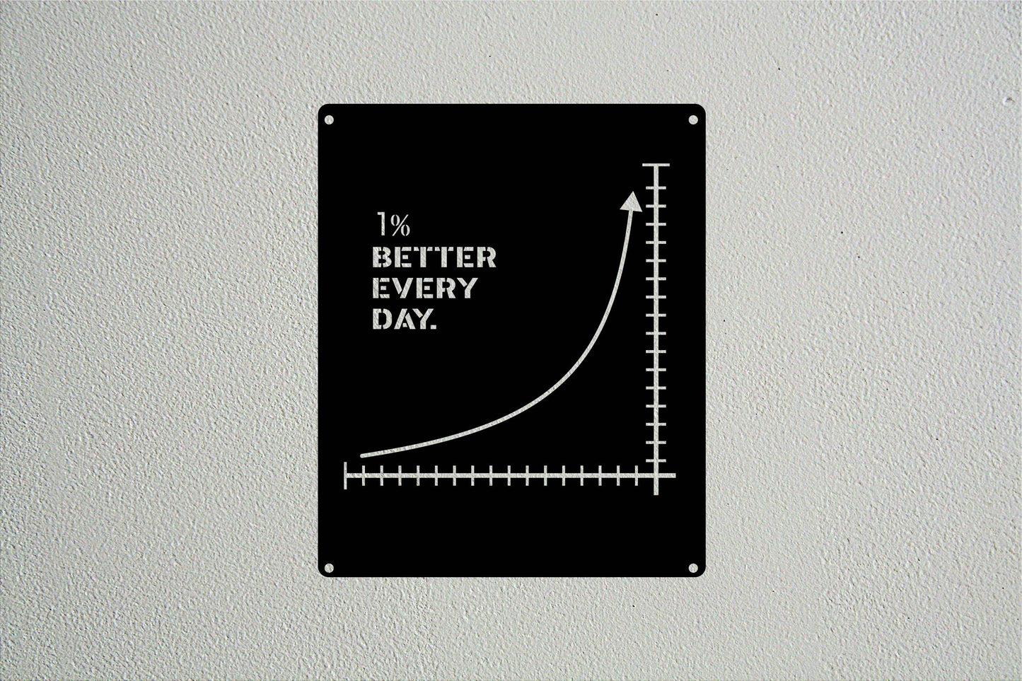Better Every Day Metal Sign - Metal Art