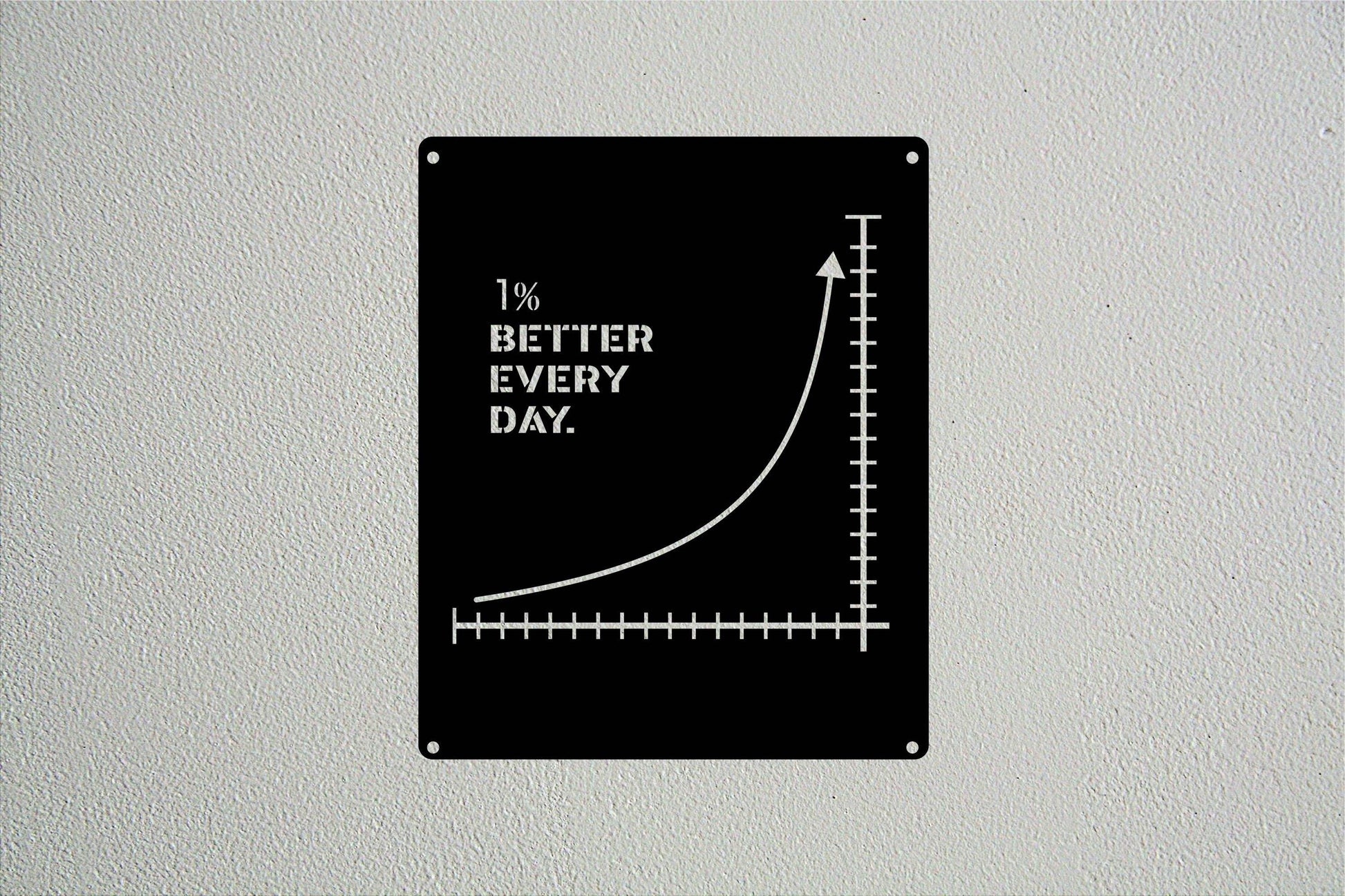 Better Every Day Metal Sign - Metal Art