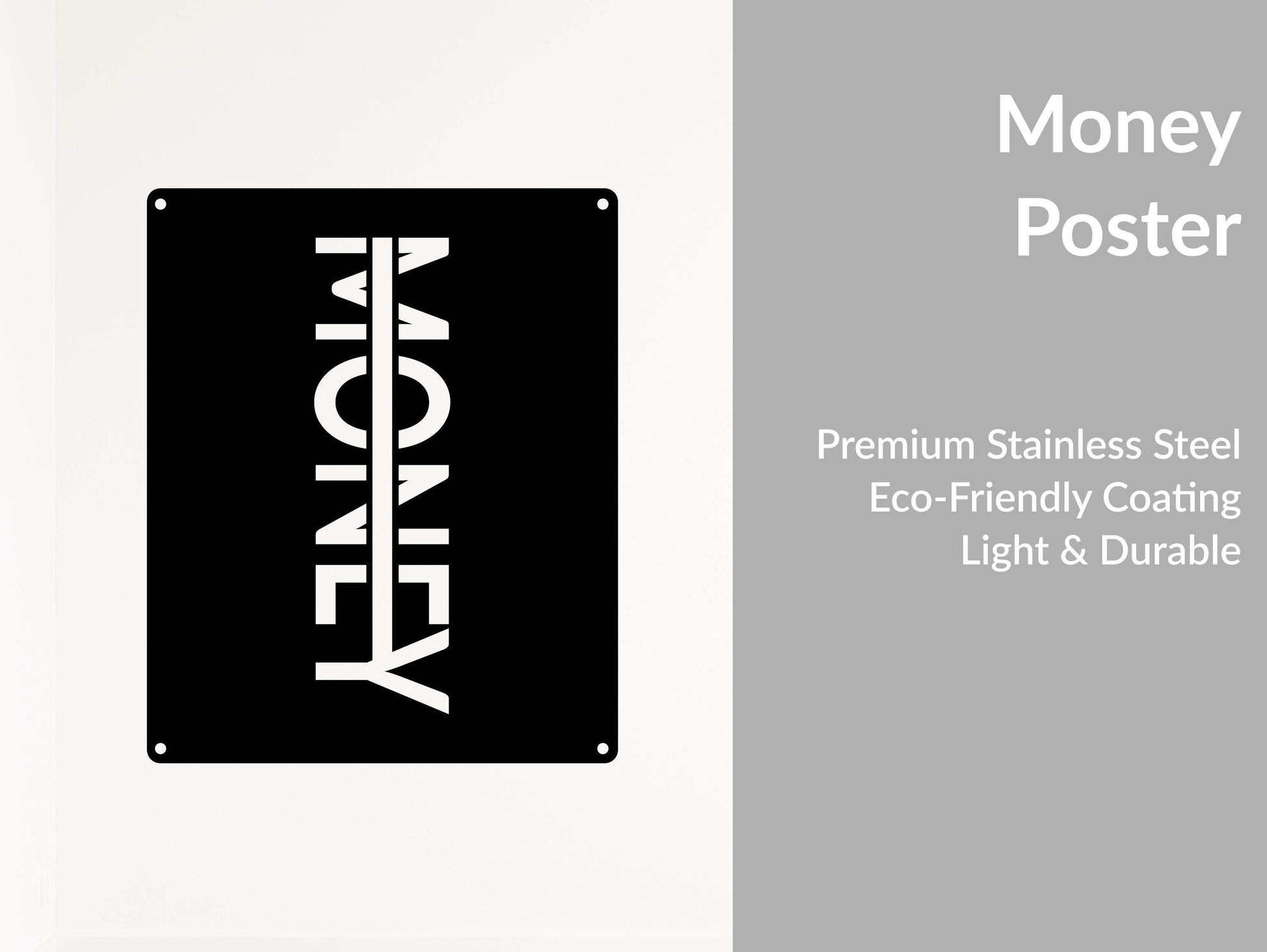 Money Metal Sign - Metal Art