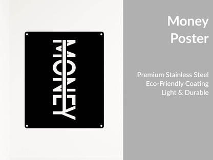 Money Metal Sign - Metal Art