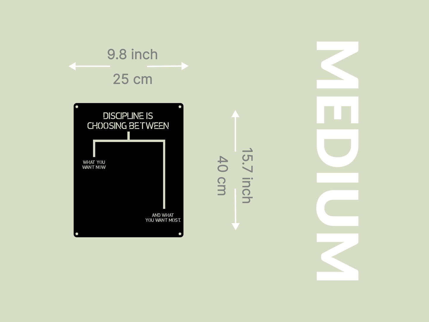 Discipline Metal Wall Art - Metal Art