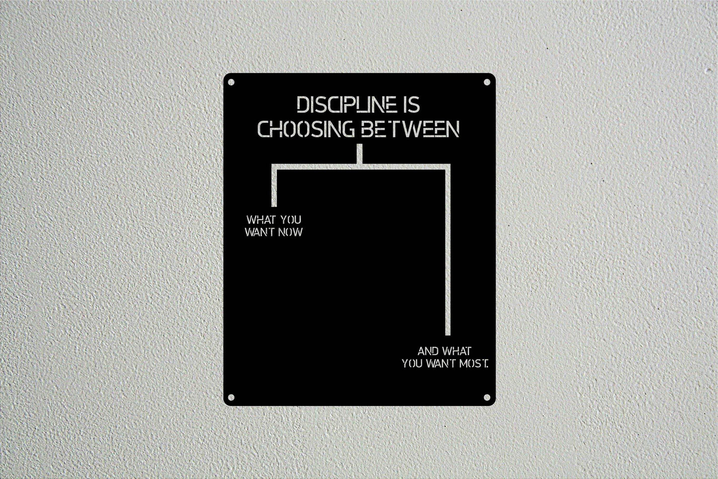 Discipline Metal Wall Art - Metal Art