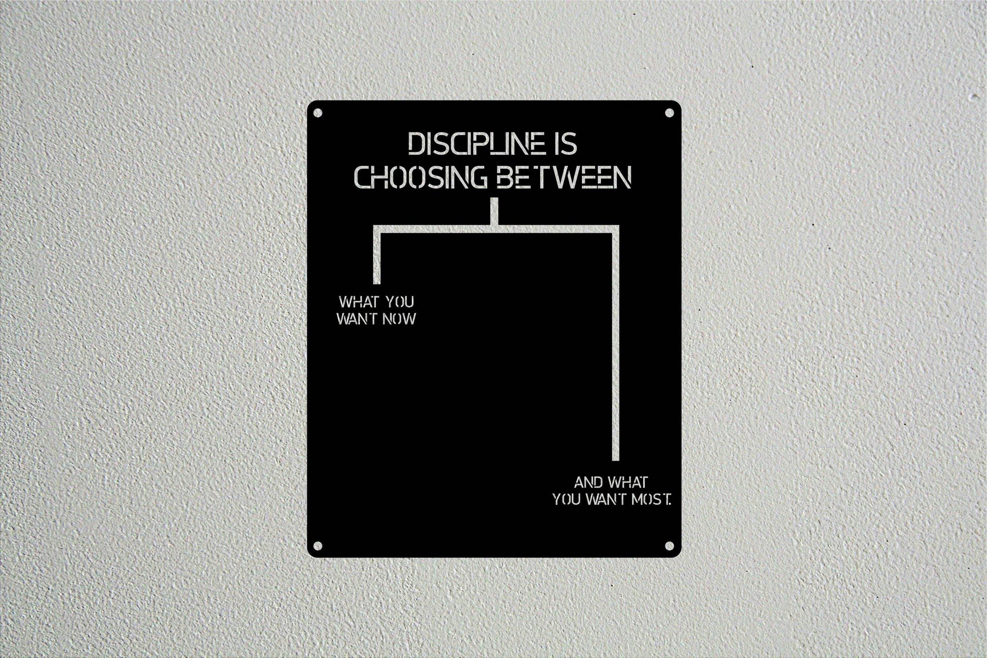 Discipline Metal Wall Art - Metal Art