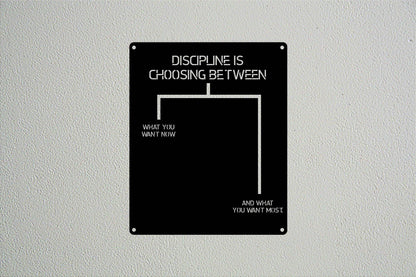 Discipline Metal Wall Art - Metal Art