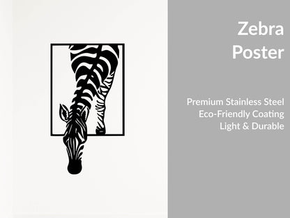 Zebra Metal Wall Art - Metal Art
