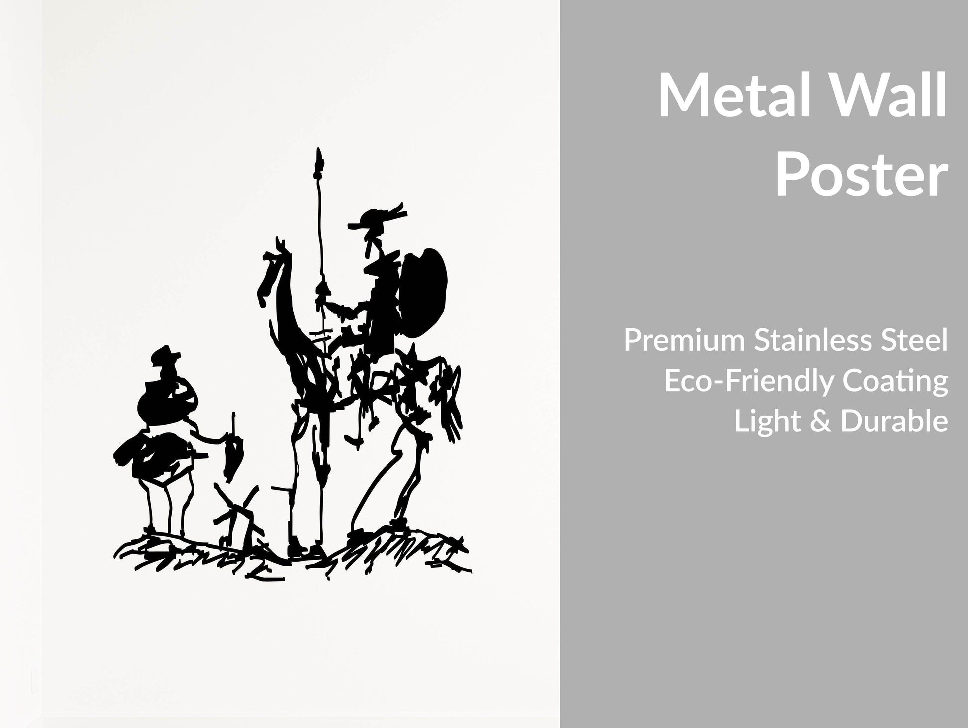 Don Quixote Metal Wall Art - Metal Art