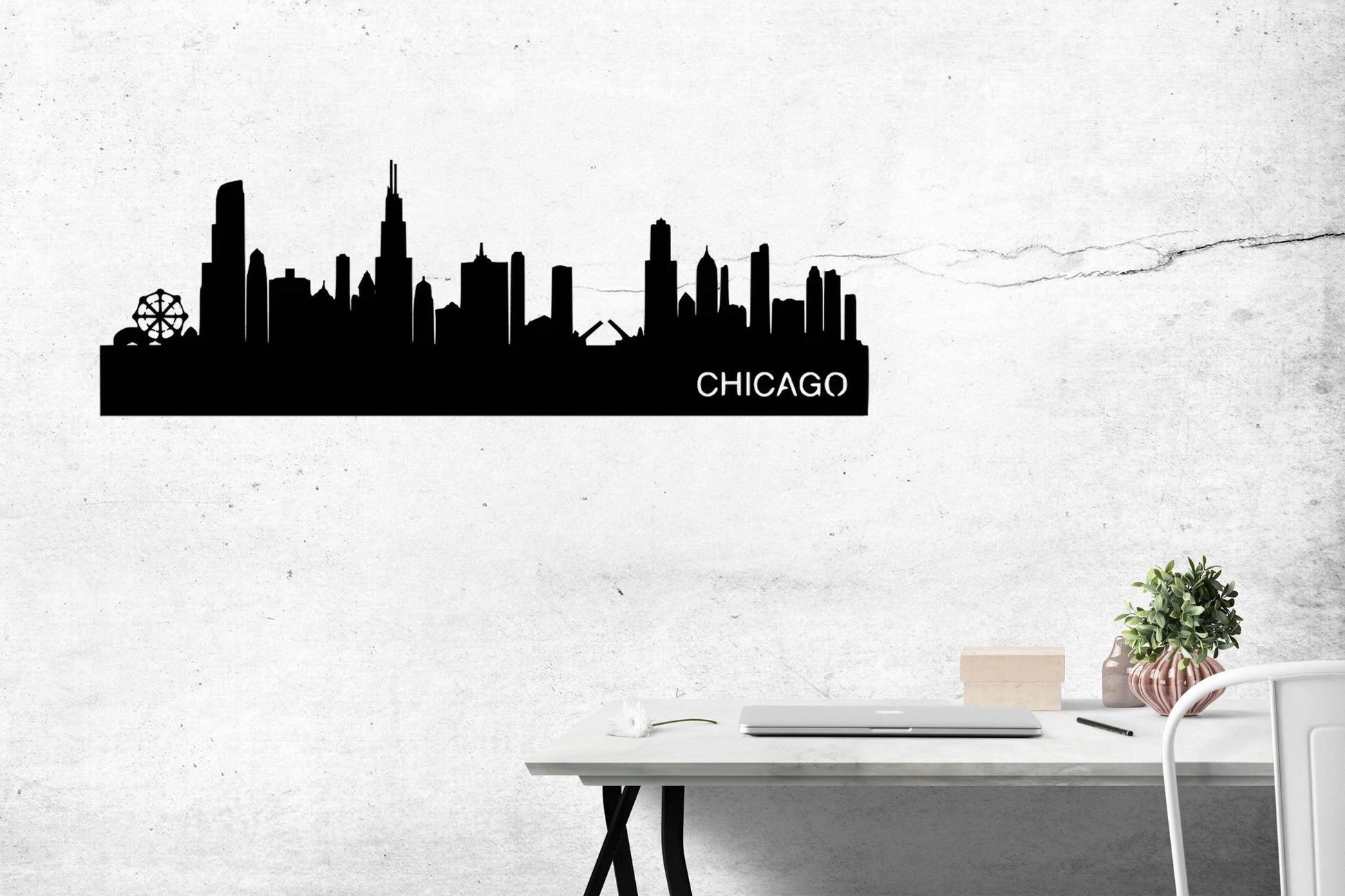 Chicago City Wall Art - Metal Art