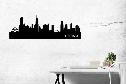 Chicago City Wall Art - Metal Art