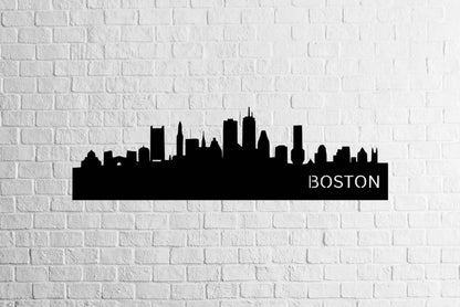 Boston Skyline Metal Art - Metal Art