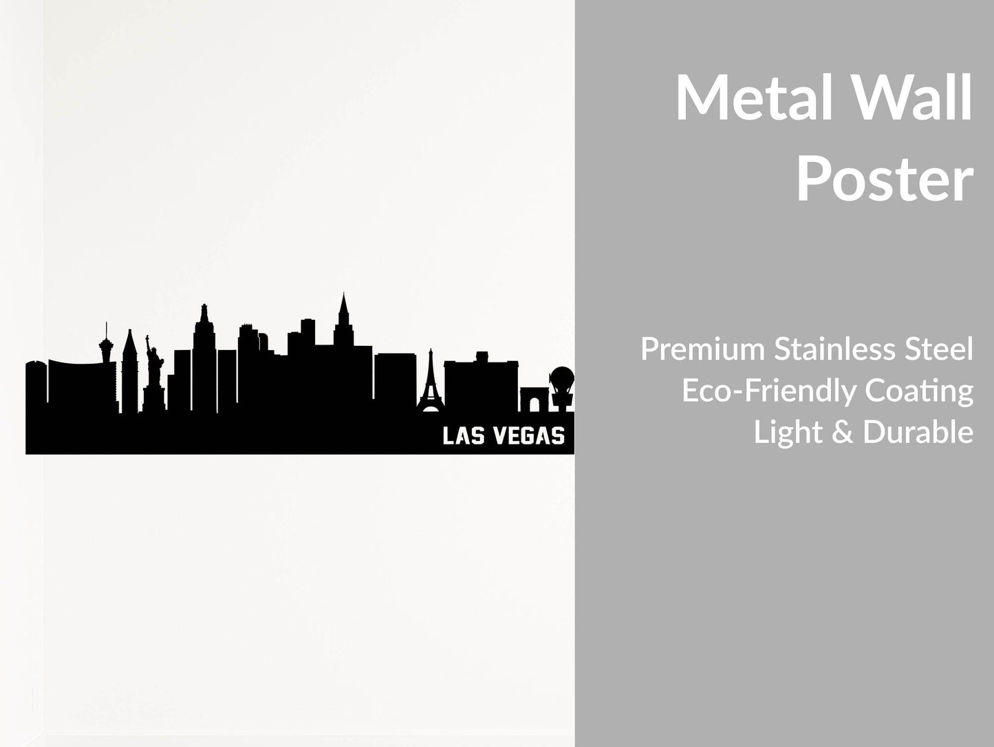 Las Vegas Skyline Metal Wall Art - Metal Art