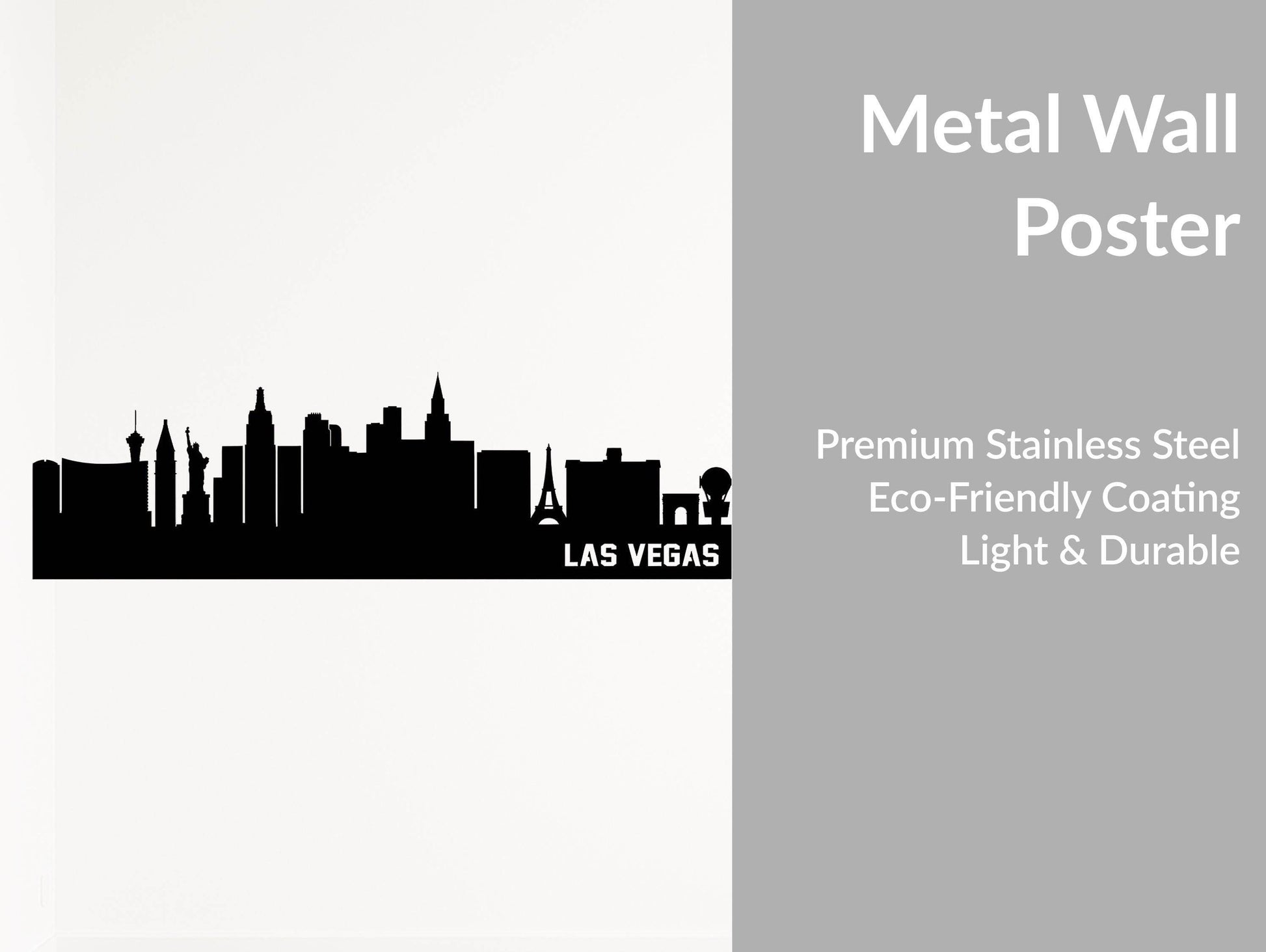 Las Vegas Skyline Metal Wall Art - Metal Art