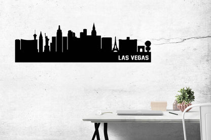 Las Vegas Skyline Metal Wall Art - Metal Art