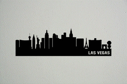 Las Vegas Skyline Metal Wall Art - Metal Art