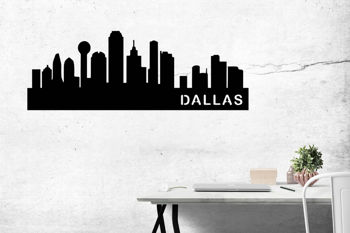 Dallas Skyline Metal Wall Art - Metal Art