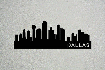 Dallas Skyline Metal Wall Art - Metal Art