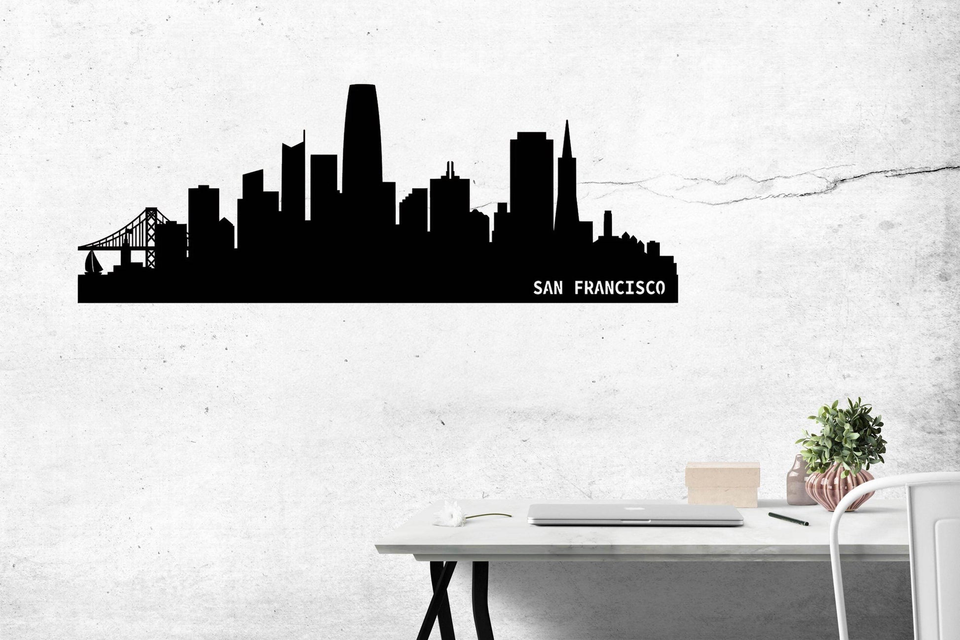 San Francisco Skyline Metal Wall Art - Metal Art