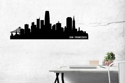 San Francisco Skyline Metal Wall Art - Metal Art