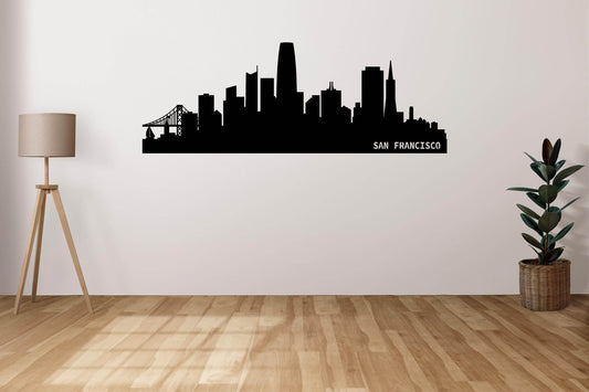 San Francisco Skyline Metal Wall Art - Metal Art