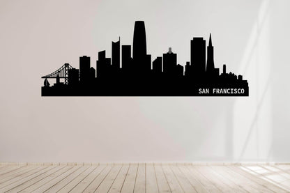 San Francisco Skyline Metal Wall Art - Metal Art