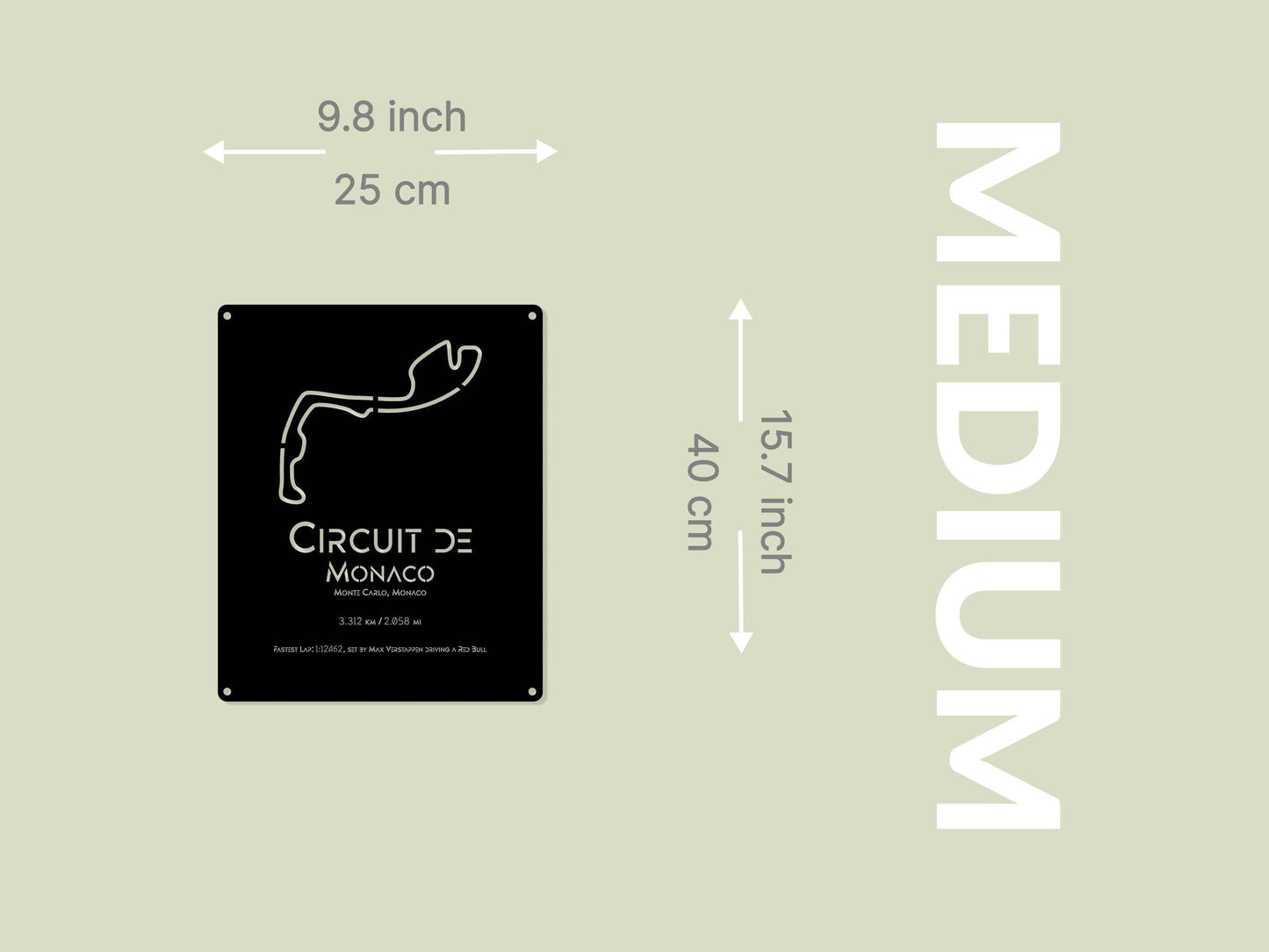 Monaco Circuit Metal Poster - Metal Art