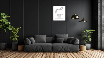 Monaco Circuit Metal Poster - Metal Art