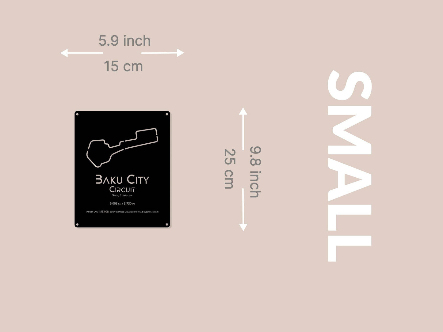 Baku Circuit Metal Poster - Metal Art