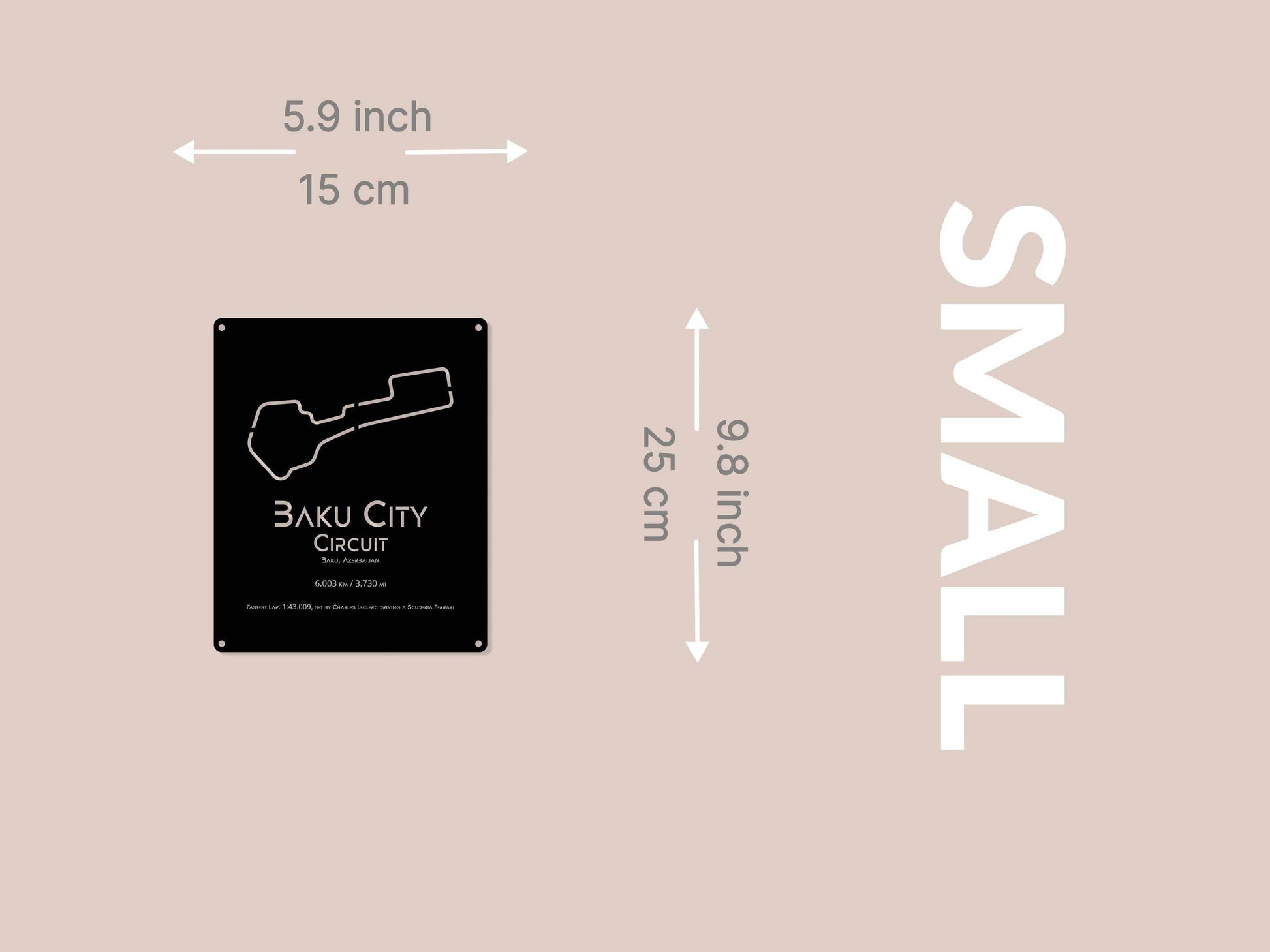 Baku Circuit Metal Poster - Metal Art