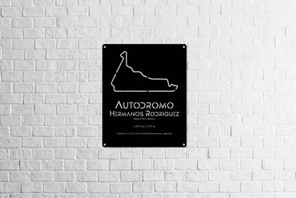 Mexico City Track Poster - Metal Art