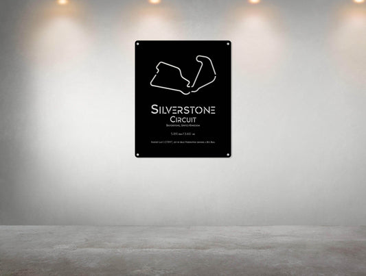 Silverstone Circuit - Metal Art