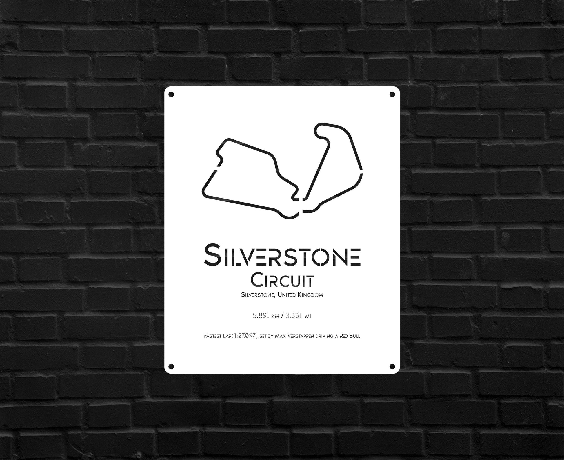 Silverstone Circuit - Metal Art
