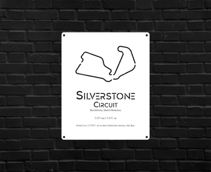 Silverstone Circuit - Metal Art