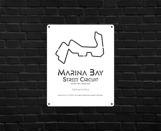 Marina Bay Circuit - Metal Art
