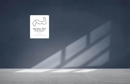 Marina Bay Circuit - Metal Art