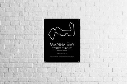 Marina Bay Circuit - Metal Art